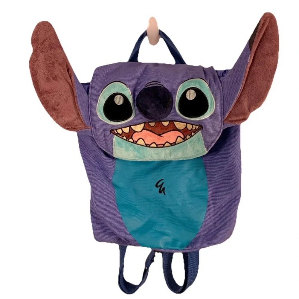 Disney Parks Lilo & Stitch‎ Mini Backpack Plush Ears Canvas Drawstring Cute